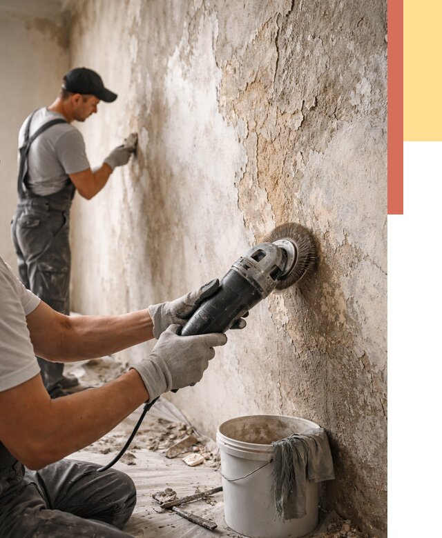 Снятие и удаление краски со стен в Кондопоге от 2132 руб. — ОТДЕЛОЧНИК-Кнп