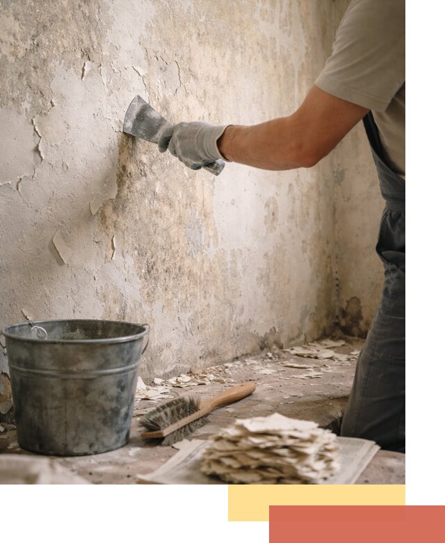 Удаление старой краски со стен в Кондопоге качественно и быстро