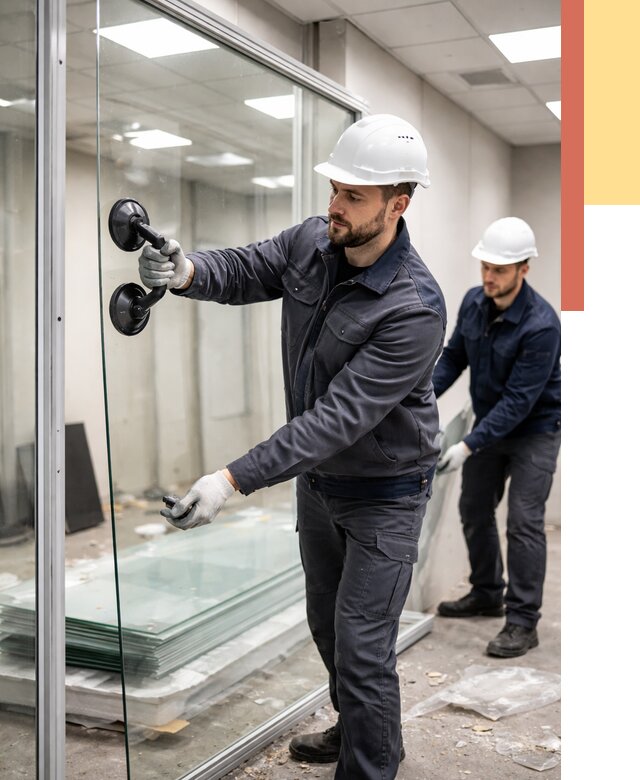 Демонтаж стеклянных перегородок в Кондопоге от 3249 руб. — быстро и недорого | ОТДЕЛОЧНИК-Кнп