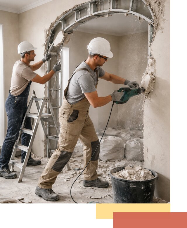 Демонтаж гипсокартонной арки в Кондопоге быстро и аккуратно