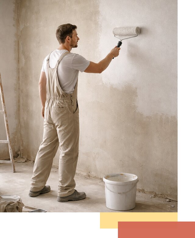 Грунтовка стен под отделку в Кондопоге профессиональным раствором