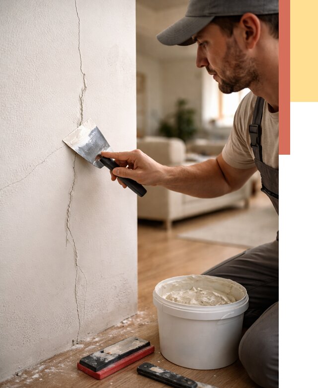 Заделка трещин и сколов в Кондопоге от 2487 руб. — быстро и недорого | ОТДЕЛОЧНИК-Кнп