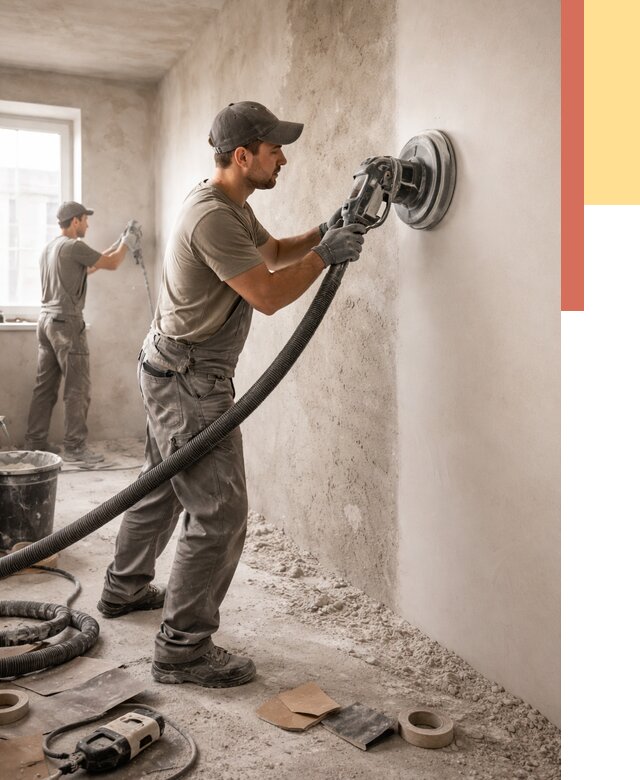 Шлифовка стен в Кондопоге от 1218 руб/м2 — быстро и недорого | ОТДЕЛОЧНИК-Кнп