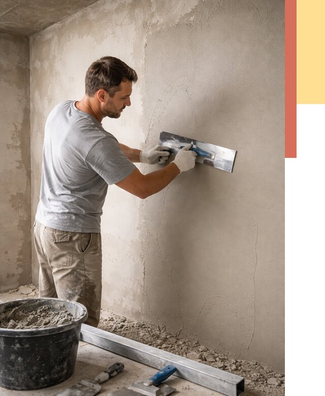 Штукатурка стен без маяков в Кондопоге от 7309 руб/м2 — услуги и цена | ОТДЕЛОЧНИК-Кнп