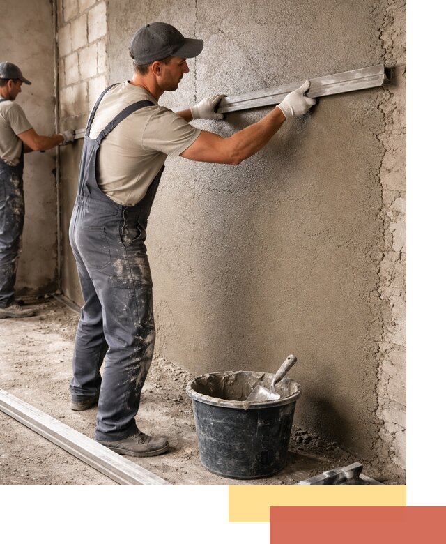 Штукатурка стен цементно-песчаная в Кондопоге профессионально