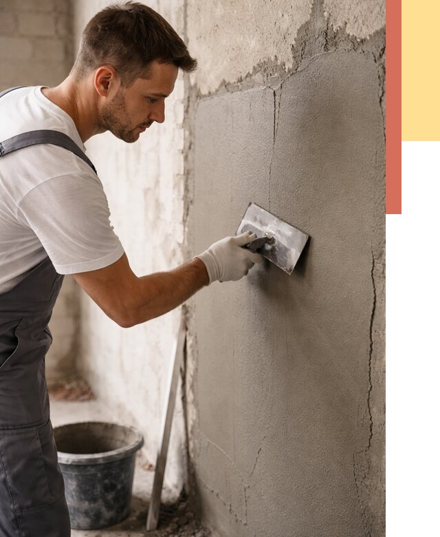 Штукатурка стен под плитку в Кондопоге от 4264 руб./м2 — выравнивание под плитку | ОТДЕЛОЧНИК-Кнп