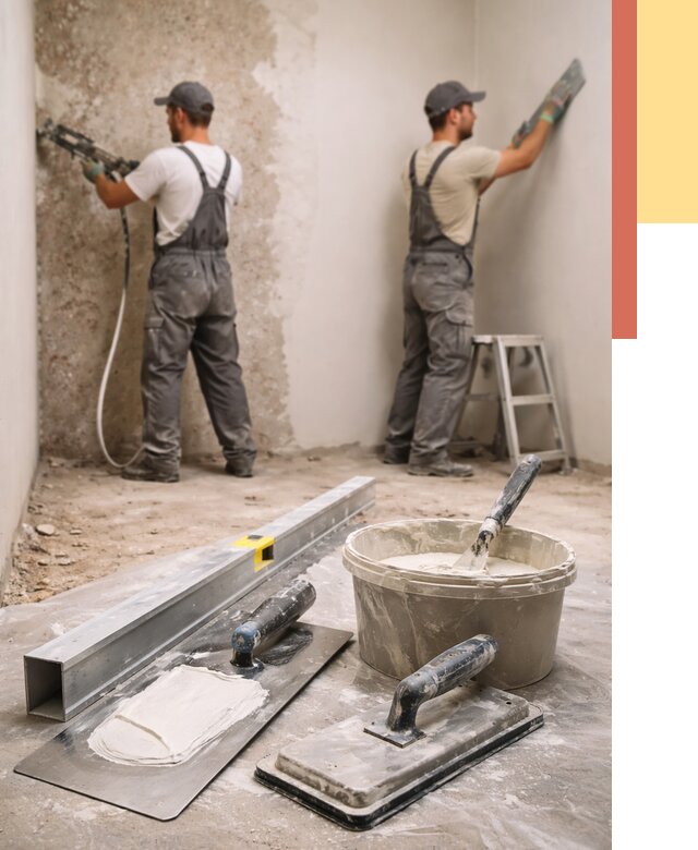 Штукатурка стен под обои в Кондопоге от 4568 руб./м2 — выравнивание под обои | ОТДЕЛОЧНИК-Кнп