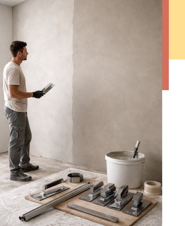 Нанесение микроцемента на стены в Кондопоге от 3249 руб./м2 под ключ | ОТДЕЛОЧНИК-Кнп