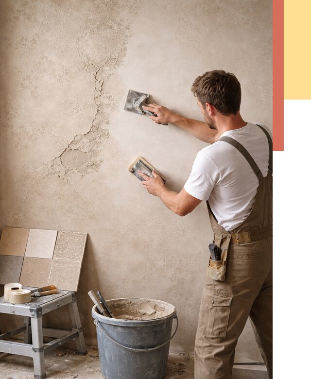 Ремонт декоративной штукатурки в Кондопоге от 4568 руб. под ключ | ОТДЕЛОЧНИК-Кнп