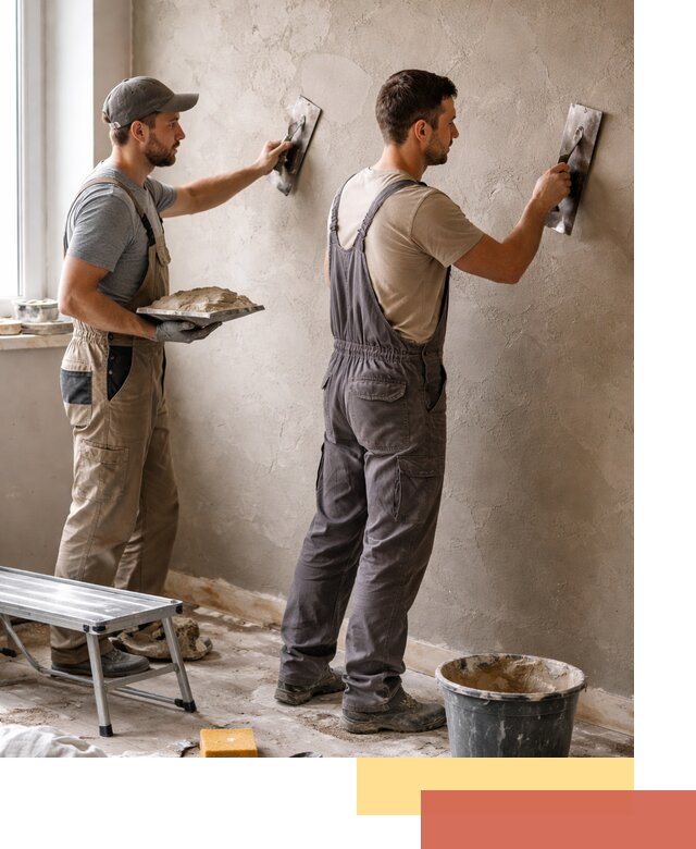 Ремонт декоративной штукатурки и восстановление фактуры в Кондопоге