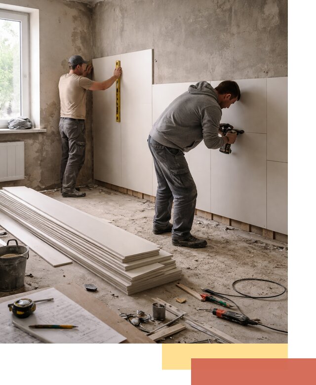 Монтаж ПВХ панелей на стены в Кондопоге качественно и быстро