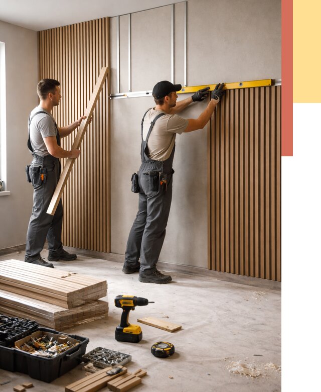 Монтаж реечных панелей на стены в Кондопоге от 1218 руб. — быстро и недорого | ОТДЕЛОЧНИК-Кнп