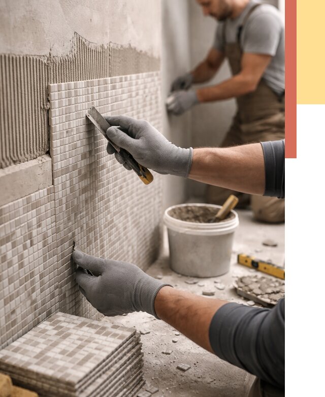 Облицовка стен мозаикой в Кондопоге от 3249 руб/м2 — укладка мозаики на стены | ОТДЕЛОЧНИК-Кнп