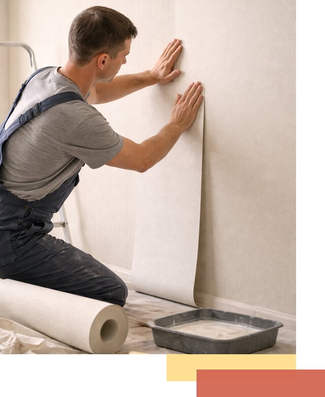 Поклейка флизелиновых обоев в Кондопоге качественно и быстро