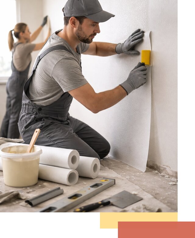 Поклейка стеклообоев профессионально в Кондопоге