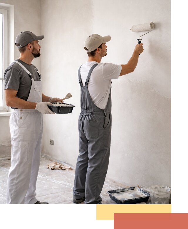 Покраска стен водоэмульсионной краской в Кондопоге