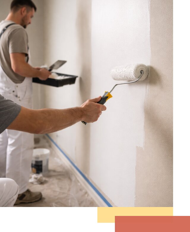 Покраска стен акриловой краской профессионально в Кондопоге