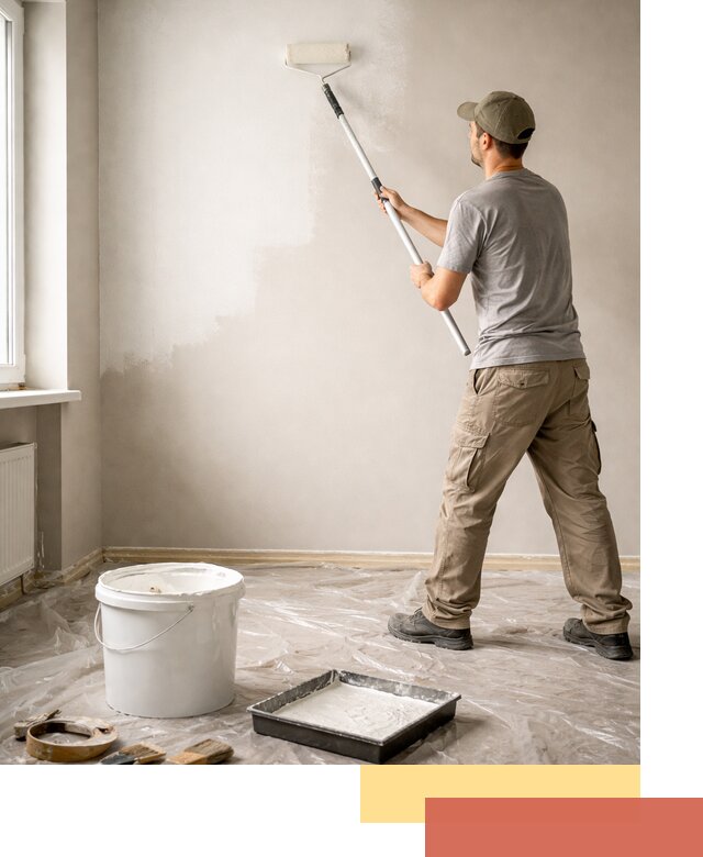 Покраска стен латексной краской в Кондопоге качественно и быстро