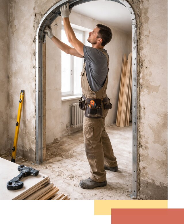 Устройство арочного проема в Кондопоге под ключ