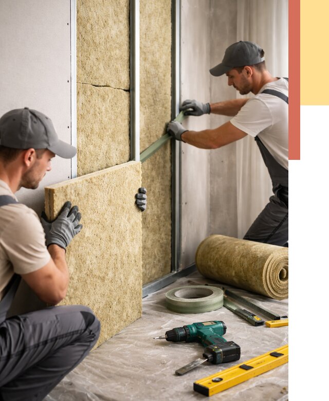 Шумоизоляция стен в Кондопоге под ключ от 1878 руб. | ОТДЕЛОЧНИК-Кнп