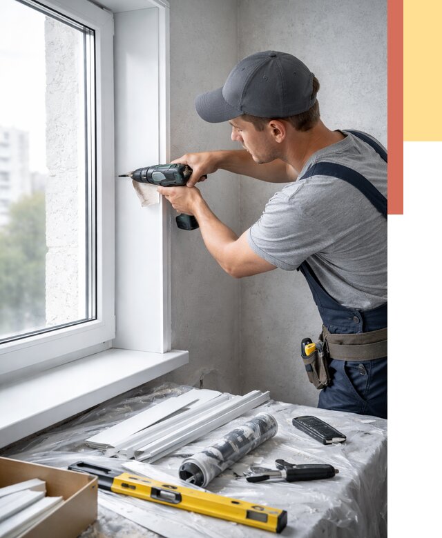 Установка пластиковых откосов в Кондопоге от 2284 руб. | ОТДЕЛОЧНИК-Кнп монтаж, быстро и недорого