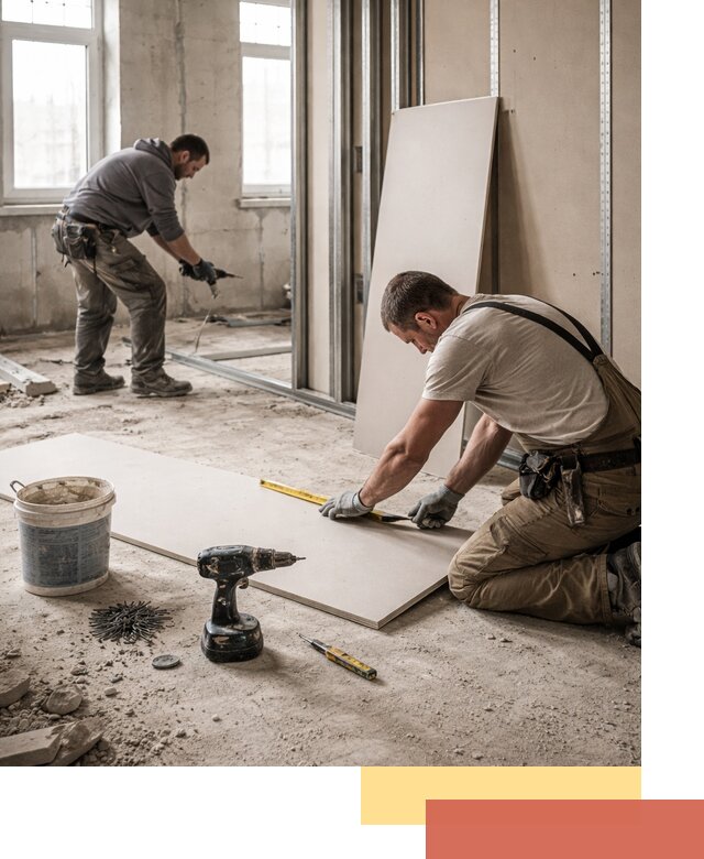 Кладка перегородок из ПГП под ключ в Кондопоге