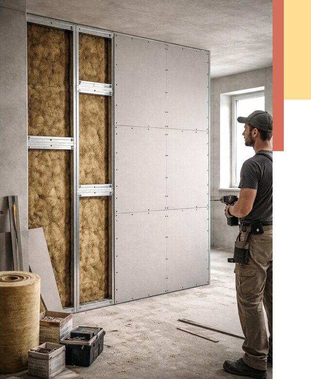 Усиленная перегородка под навеску в Кондопоге от 12995 руб. — монтаж под ключ | ОТДЕЛОЧНИК-Кнп