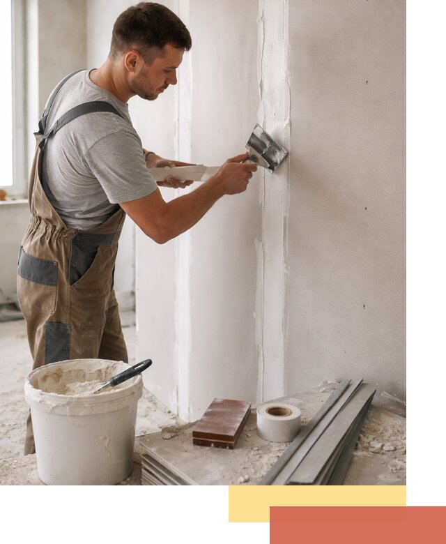 Шпаклевка перегородок из гипсокартона в Кондопоге качественно и быстро