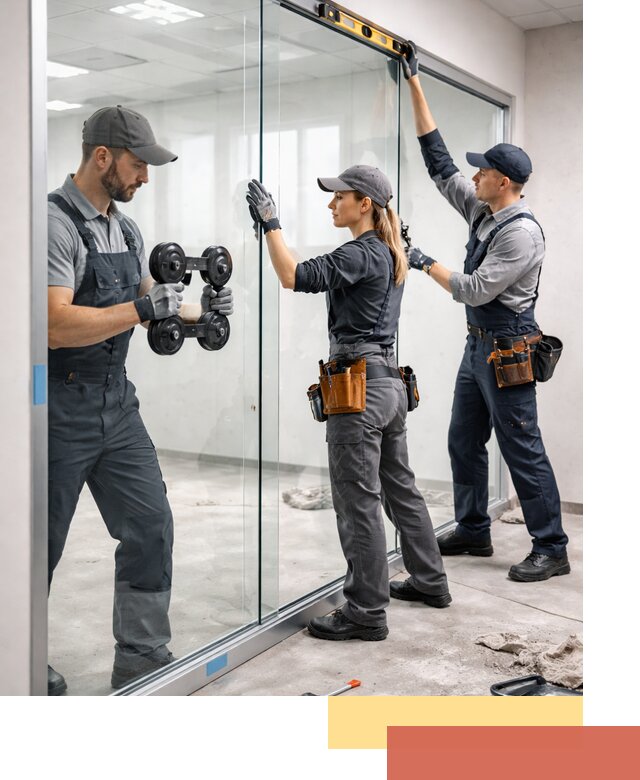 Профессиональный монтаж стеклянных перегородок в Кондопоге