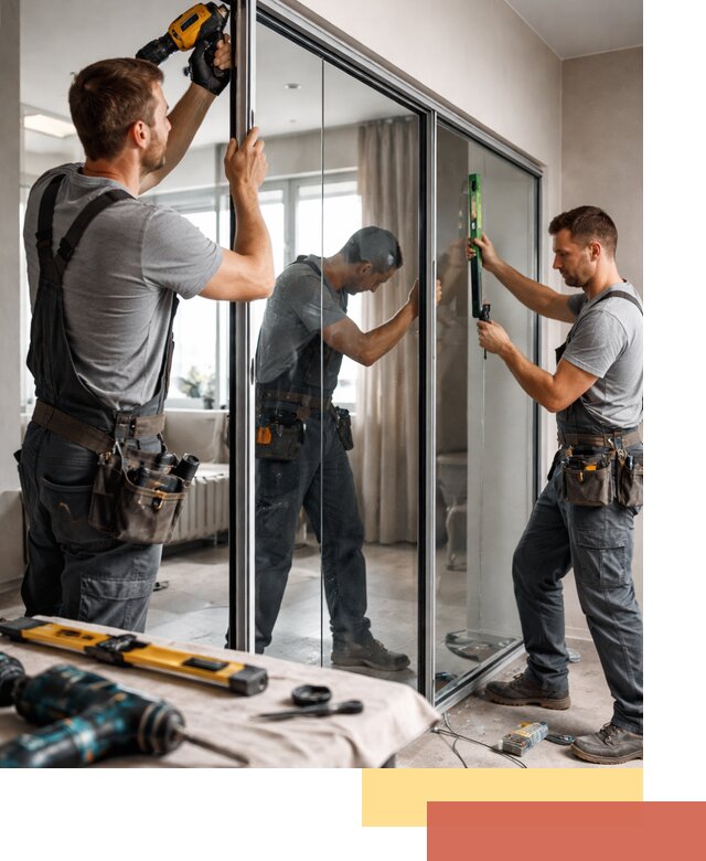 Каркасные стеклянные перегородки под ключ в Кондопоге