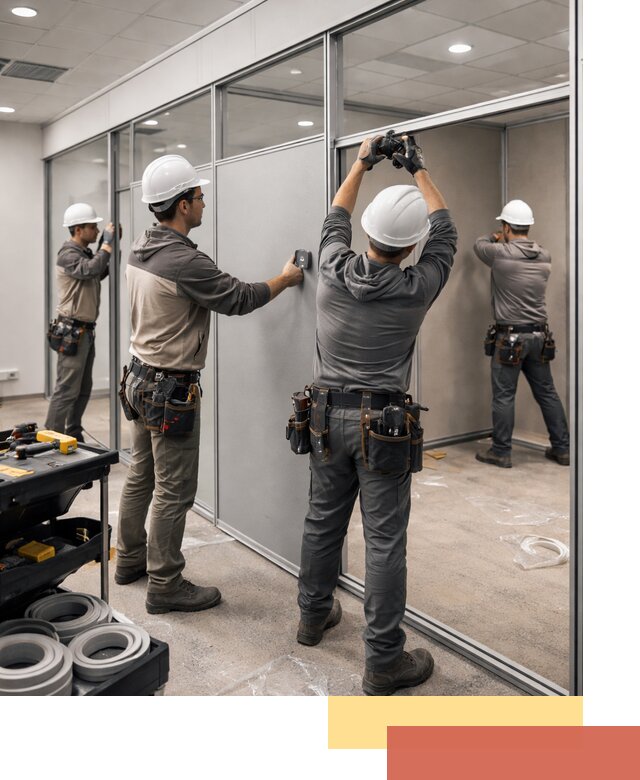 Мобильные офисные перегородки под ключ в Кондопоге