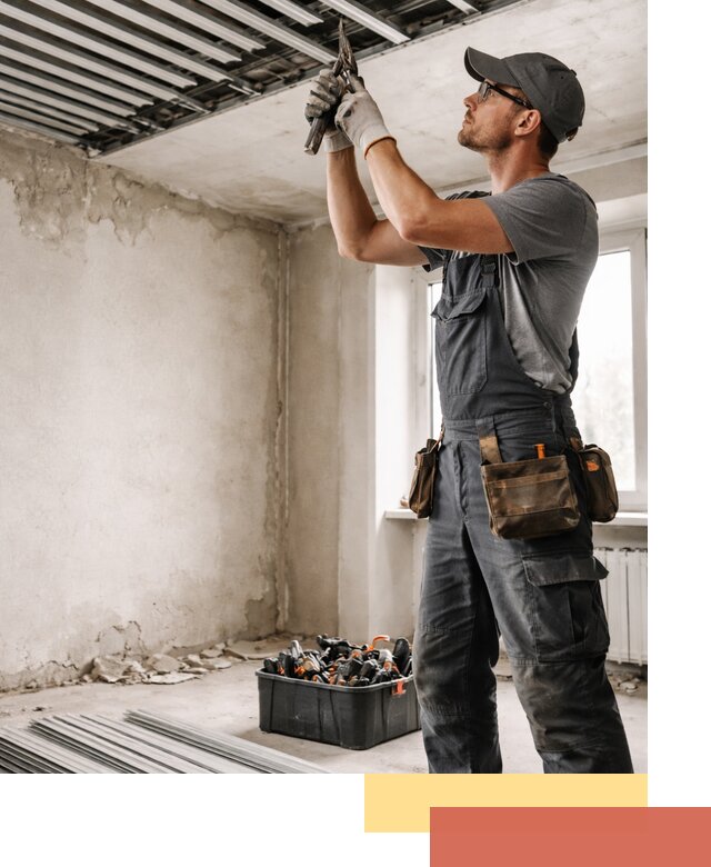 Демонтаж реечного потолка в Кондопоге быстро и аккуратно