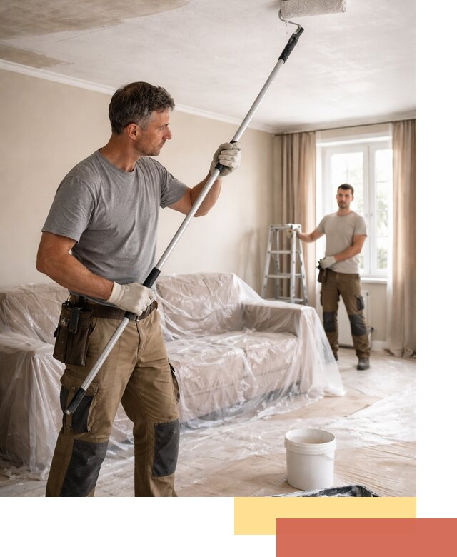 Грунтовка потолка в Кондопоге — подготовка под покраску и отделку