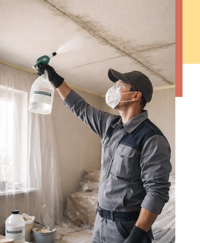 Антисептическая обработка потолка в Кондопоге от 2538 руб. | ОТДЕЛОЧНИК-Кнп