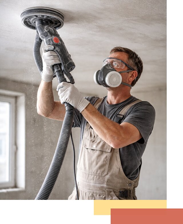 Шлифовка потолка в Кондопоге — качественная подготовка под отделку