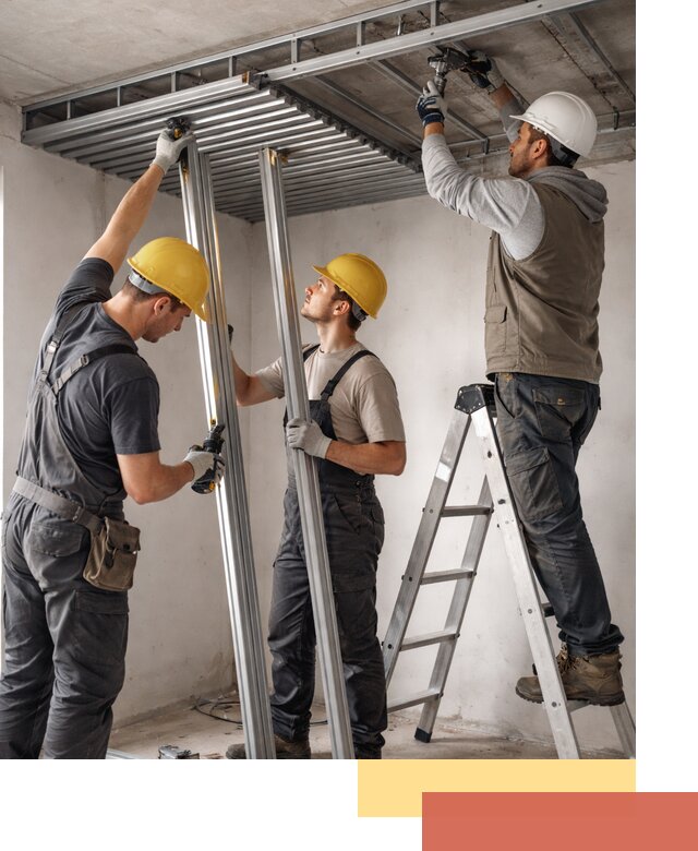 Монтаж реечного потолка под ключ в Кондопоге