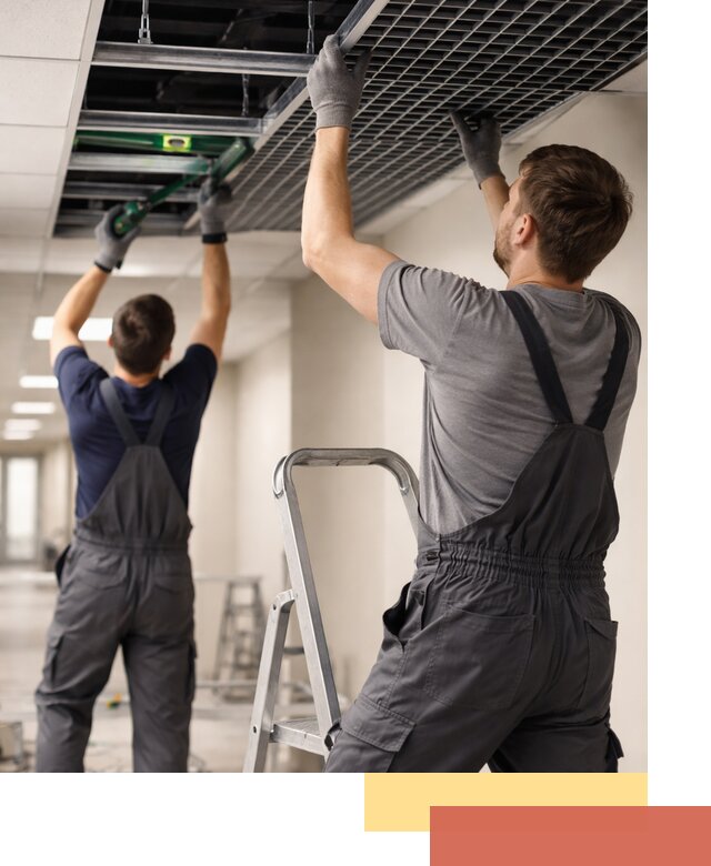 Монтаж потолка Грильято в Кондопоге: установка под ключ качественно