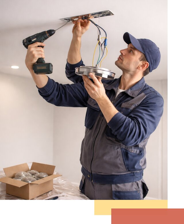 Установка люстры в натяжной потолок в Кондопоге