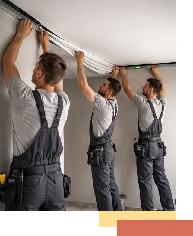 Теневые натяжные потолки в Кондопоге: монтаж и отделка быстро и качественно