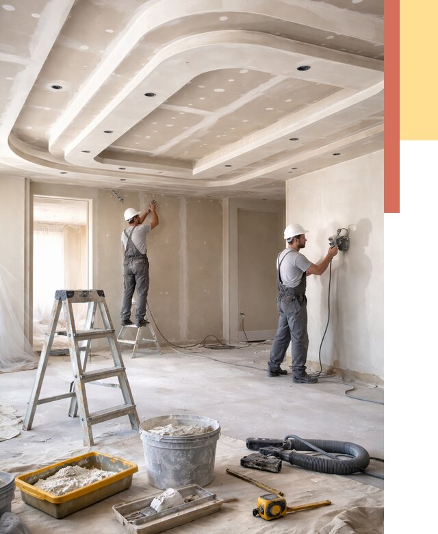 Многоуровневый потолок из гипсокартона в Кондопоге от 761 руб. под ключ | ОТДЕЛОЧНИК-Кнп