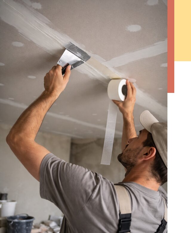 Обработка швов потолка ГКЛ в Кондопоге от 7614 руб. под ключ | ОТДЕЛОЧНИК-Кнп