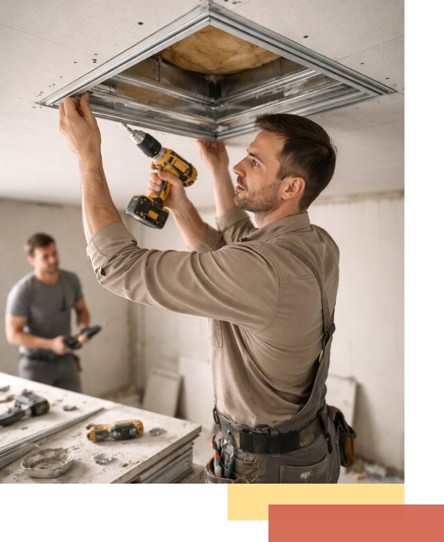 Монтаж люка в потолок из ГКЛ в Кондопоге