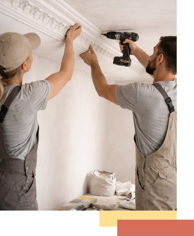 Профессиональный монтаж лепнины на потолок в Кондопоге