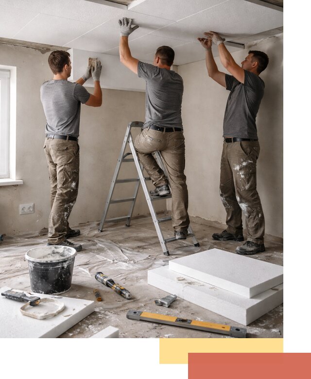 Утепление потолка пенопластом в Кондопоге быстро и качественно